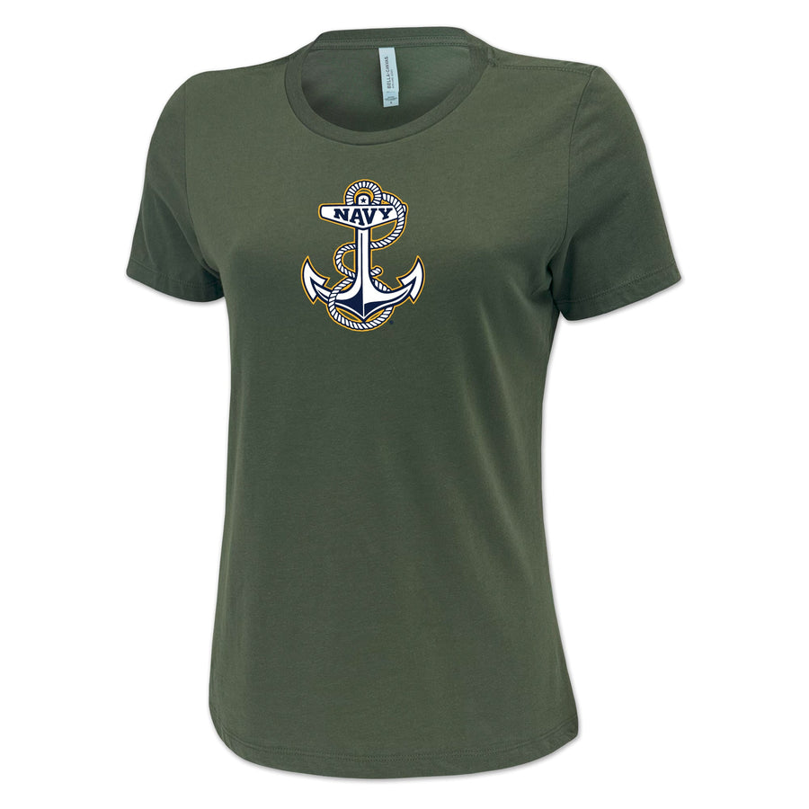 Pick Your Design Navy Ladies T-Shirt (OD Green)