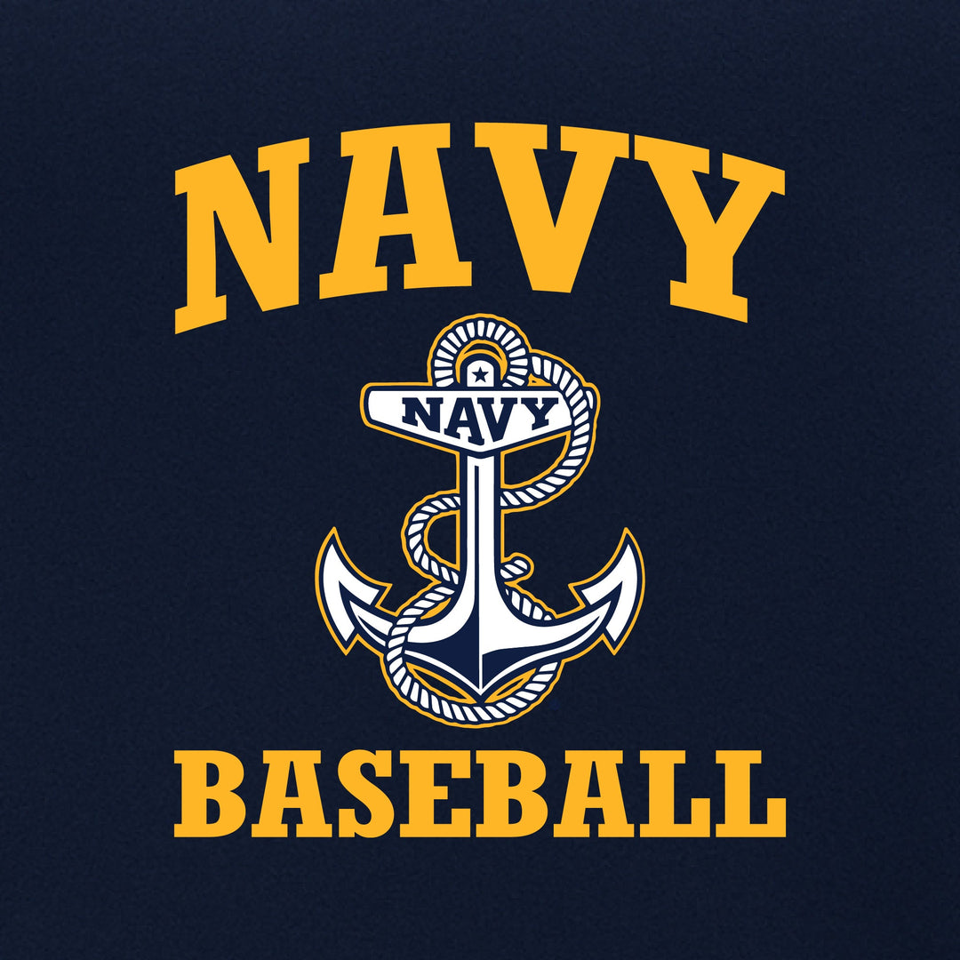 Navy Anchor Baseball Hood