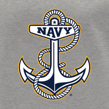 Load image into Gallery viewer, Navy Anchor Logo Crewneck