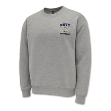 Load image into Gallery viewer, Navy Anchor Football Crewneck