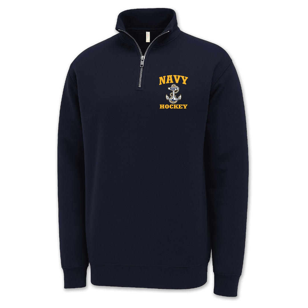Navy Anchor Hockey 1/4 Zip