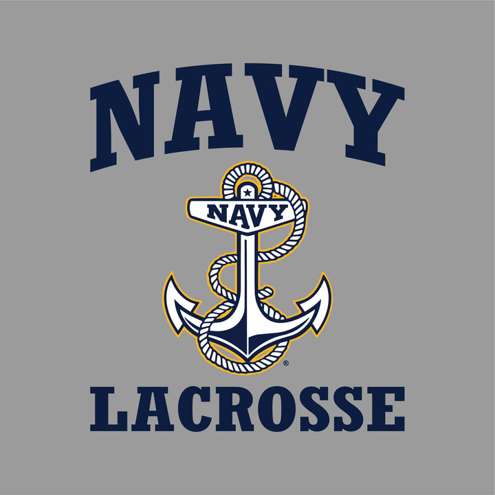 Navy Anchor Lacrosse Ladies T-Shirt