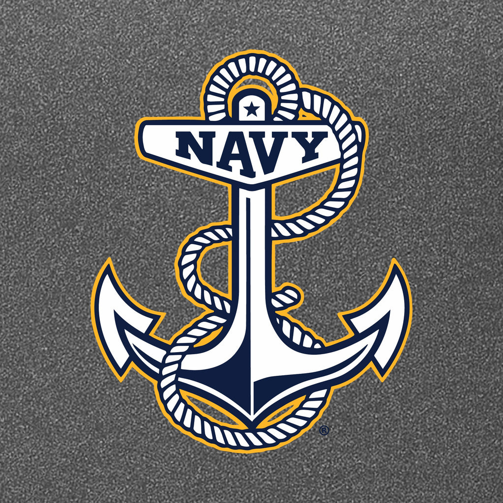 Navy Anchor Logo Perf Hood Gry
