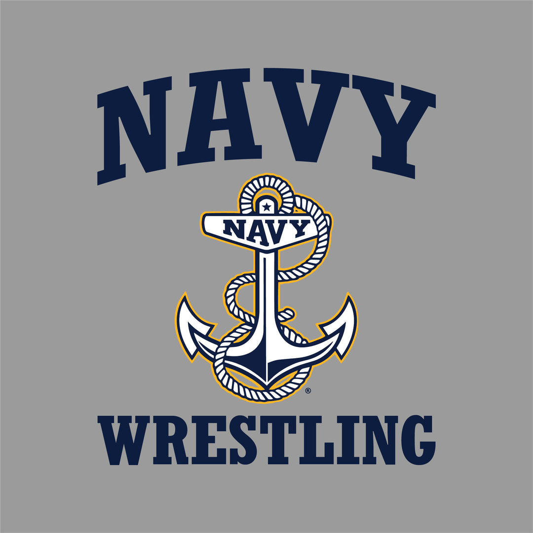 Navy Anchor Wrestling Ladies T-Shirt