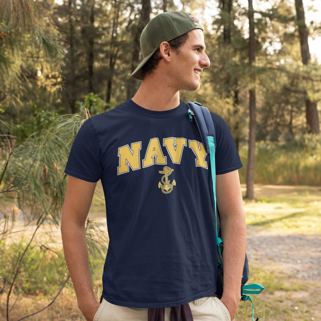 Navy Arch Anchor T-Shirt (Navy)