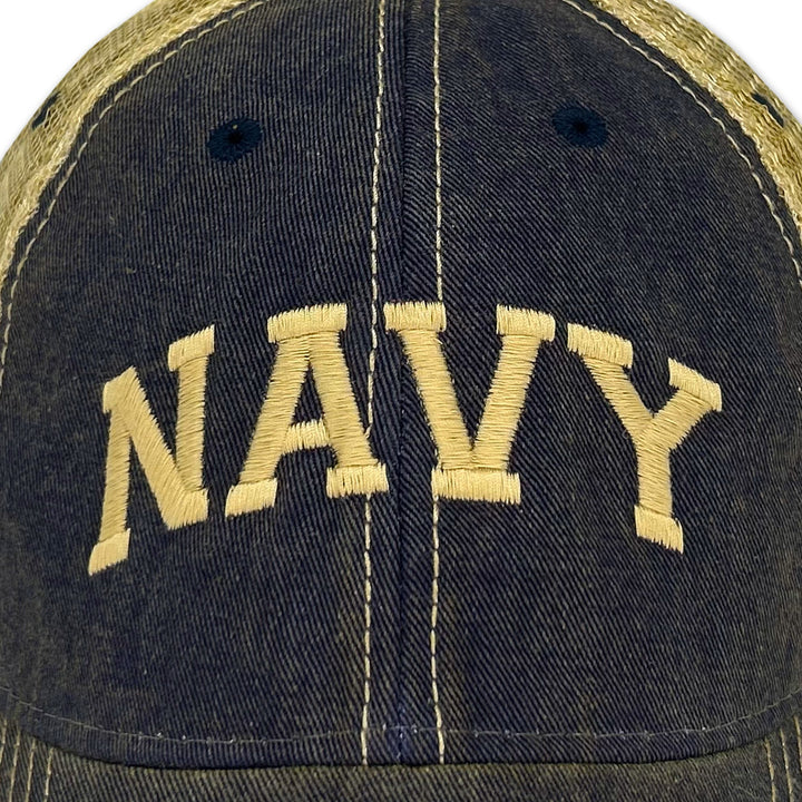 Navy Arch Trucker Hat