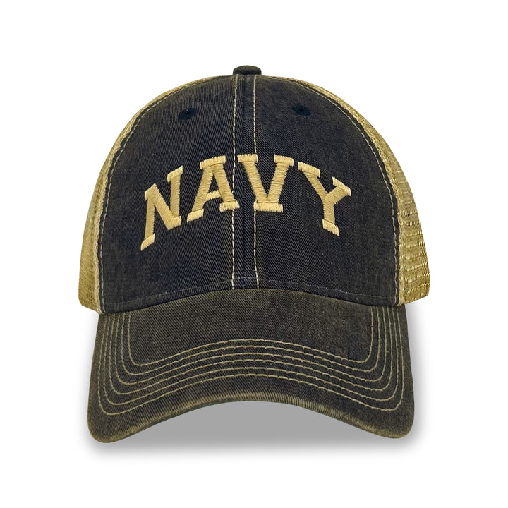 Navy Arch Trucker Hat