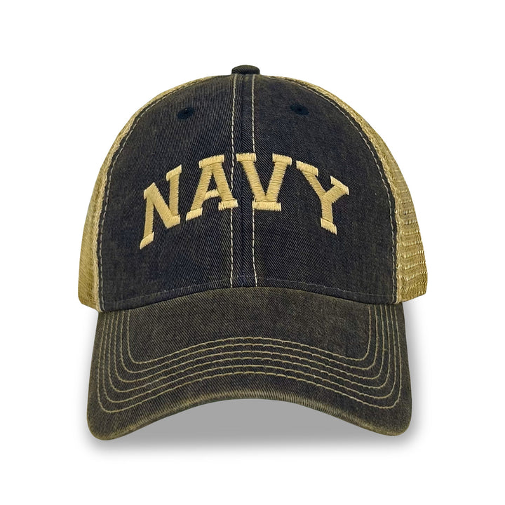 Navy Arch Trucker Hat
