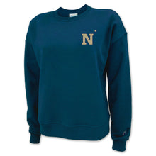 Load image into Gallery viewer, Pick Your Design Navy Ladies Crewneck Sweatshirt (Navy)