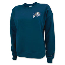 Load image into Gallery viewer, Pick Your Design Navy Ladies Crewneck Sweatshirt (Navy)
