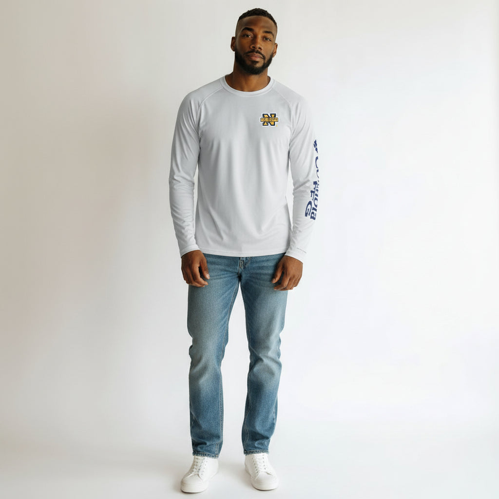 Navy Columbia Terminal Tackle Long Sleeve T*