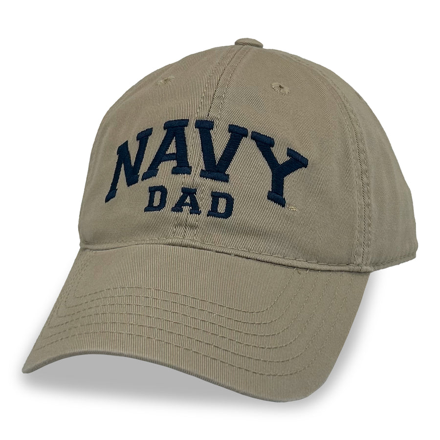 Navy Dad Relaxed Twill Hat (Khaki/Navy)