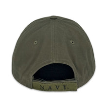 Load image into Gallery viewer, Navy Deluxe Low Profile Hat (OD Green)