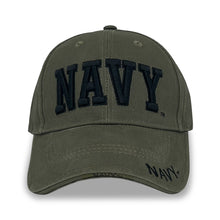 Load image into Gallery viewer, Navy Deluxe Low Profile Hat (OD Green)