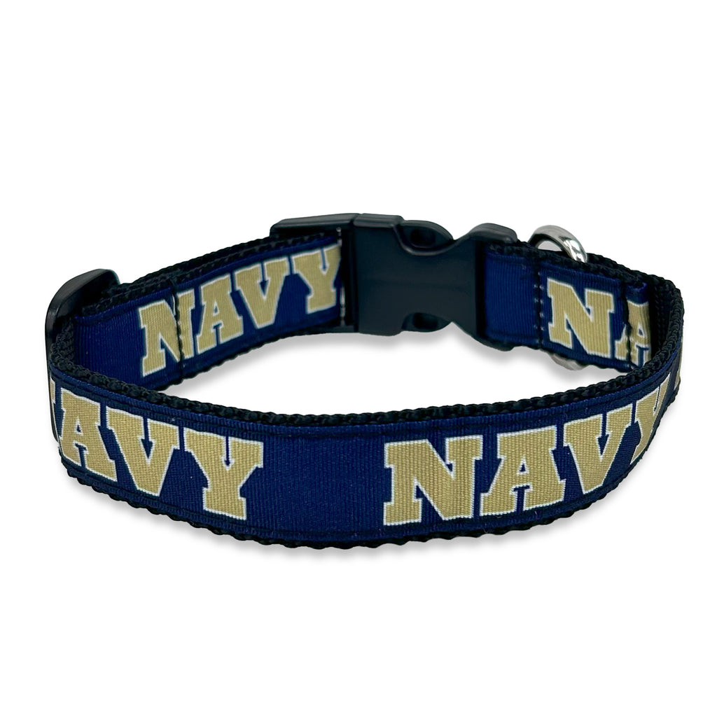 Navy Dog Collar