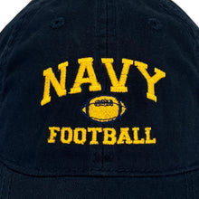 Load image into Gallery viewer, Navy Football Twill Hat (Navy)