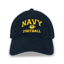 Load image into Gallery viewer, Navy Football Twill Hat (Navy)