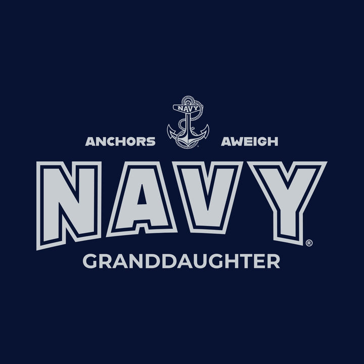 Navy Granddaughter Ladies T-Shirt (Navy)