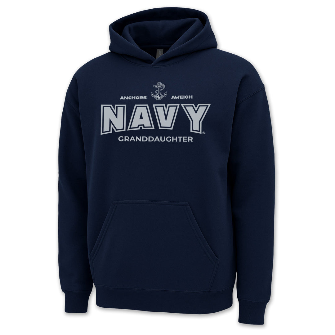 Navy Family Unisex Hooded Sweatshirts