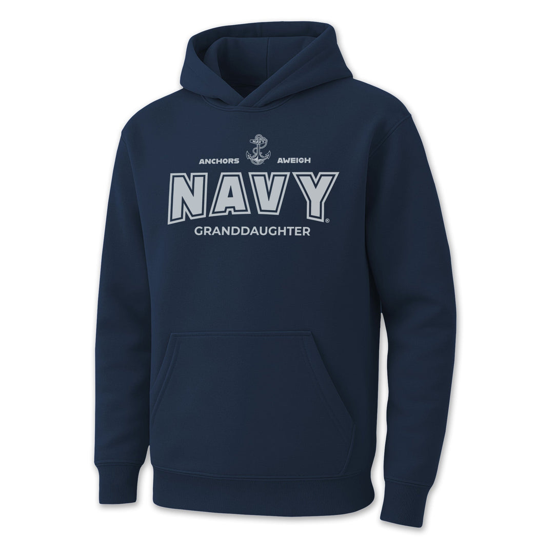 Navy Granddaughter Youth Hood (Navy)