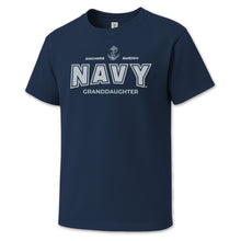 Load image into Gallery viewer, Navy Granddaughter Youth T-Shirt (Navy)
