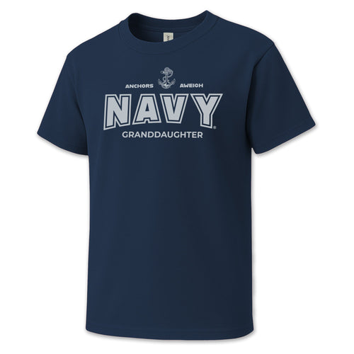 Navy Granddaughter Youth T-Shirt (Navy)