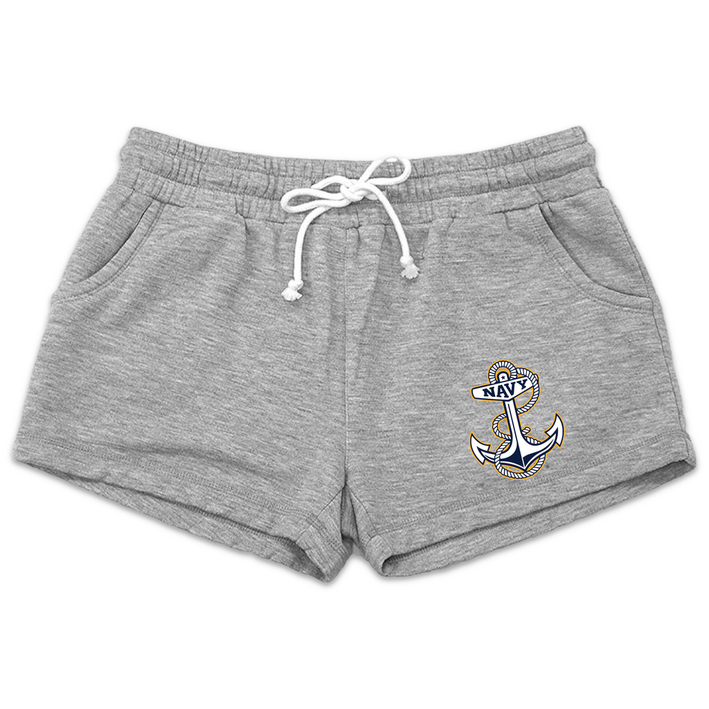 Navy Ladies Anchor Logo Rally Short