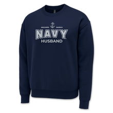 Load image into Gallery viewer, Navy Husband Crewneck (Navy)