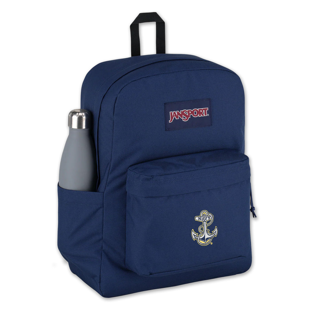can guys wear jansport superbreak backpack JANSPORT Super Break Plus it has a 2/3 padded back panel and a web haul handle Jansport Superbreak Plus | Navy