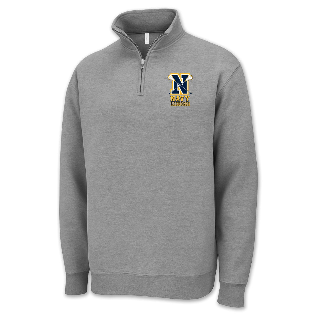 Navy Lacrosse Logo 1/4 Zip