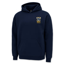 Load image into Gallery viewer, Navy Lacrosse Logo Hood