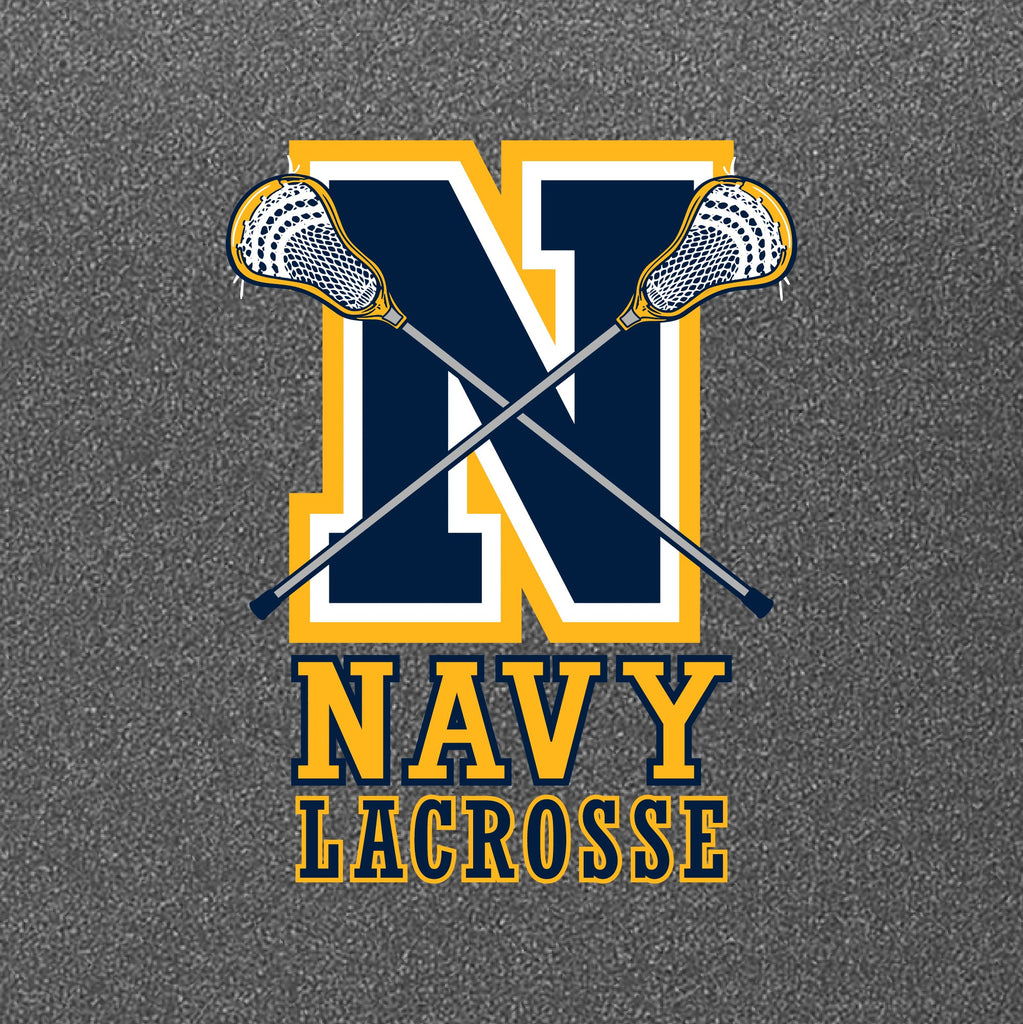 Navy Lacrosse Logo Performance Hood