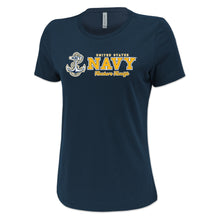 Load image into Gallery viewer, United States Navy Ladies Anchors Aweigh T-Shirt