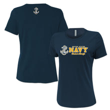 Load image into Gallery viewer, Navy Ladies Duo T-Shirt