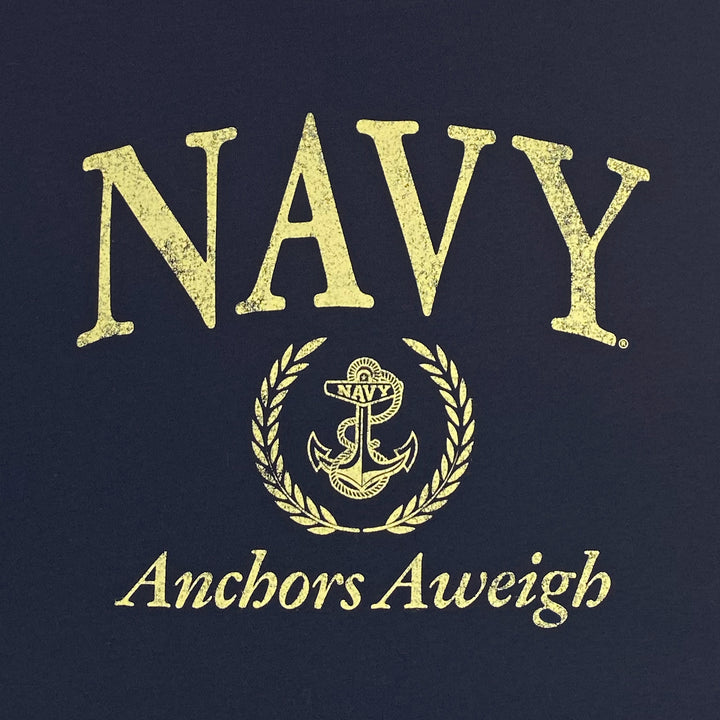 Navy Ladies Tiffany Off the Shoulder Sweatshirt (Navy)