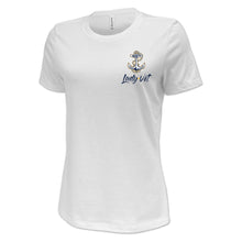 Load image into Gallery viewer, Navy Lady Vet Left Chest Logo Ladies T-Shirt