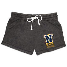 Load image into Gallery viewer, Navy Ladies Lax Logo Rally Short