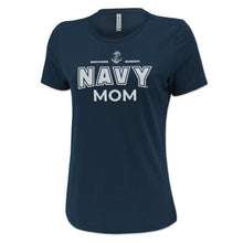 Load image into Gallery viewer, Navy Mom Ladies T-Shirt (Navy)