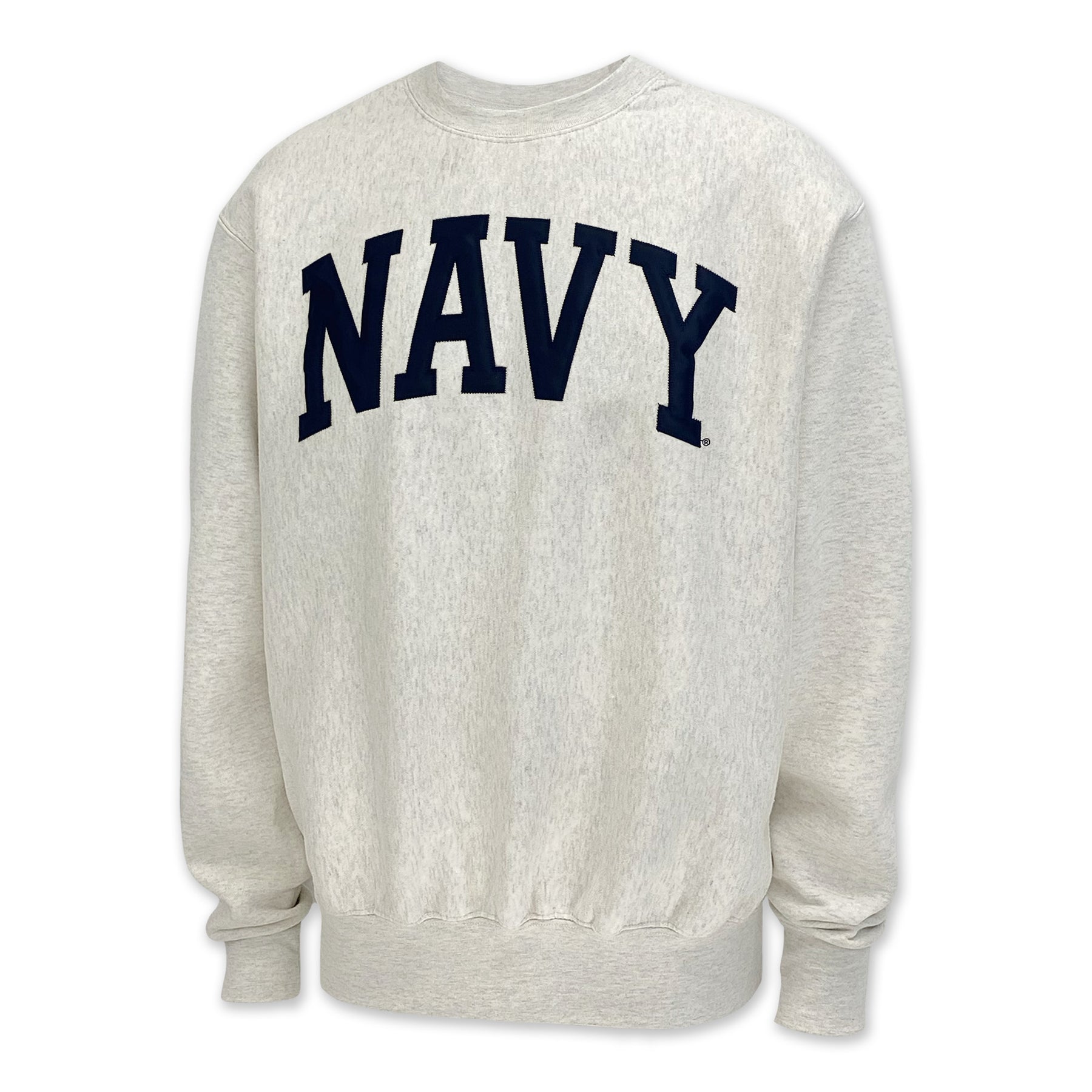 Navy Proweave Tackle Twill Crewneck (Oatmeal), 2XL
