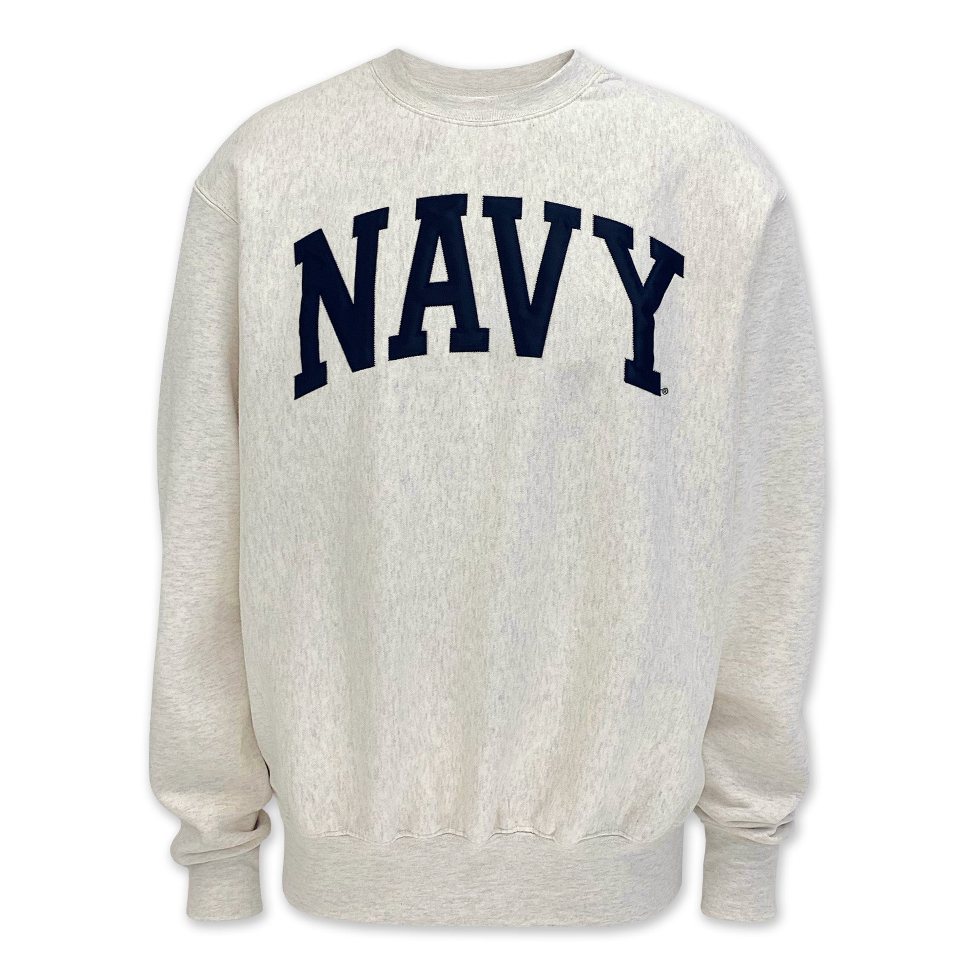 Navy Proweave Tackle Twill Crewneck (Oatmeal) – Navy Gear