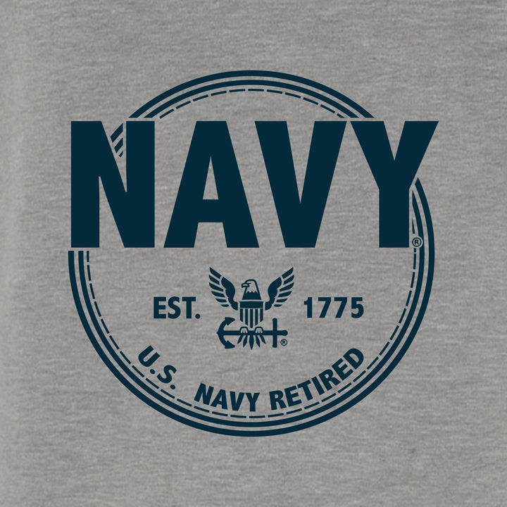 Navy Retired Left Chest Full Zip