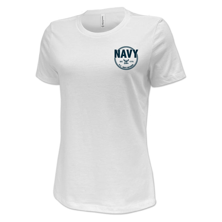 Navy Retired Ladies T-Shirt