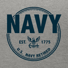 Load image into Gallery viewer, Navy Retired Left Chest Hood