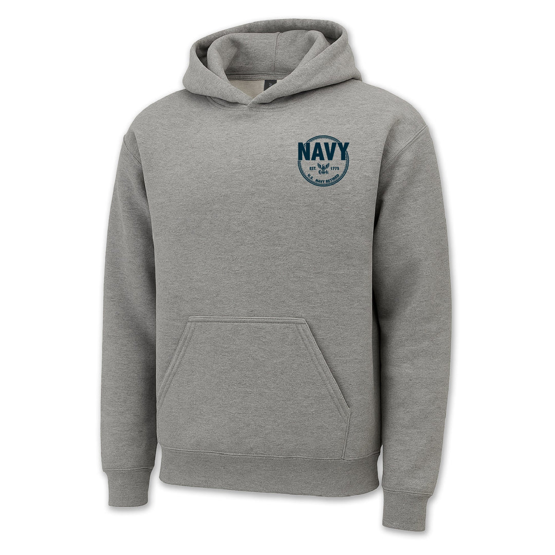 Navy Retired Left Chest Hood