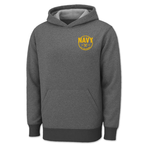 Navy Retired Left Chest Performance Hood