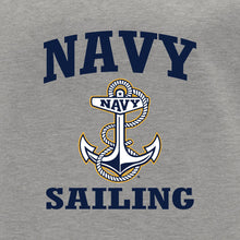 Load image into Gallery viewer, Navy Anchor Sailing Crewneck