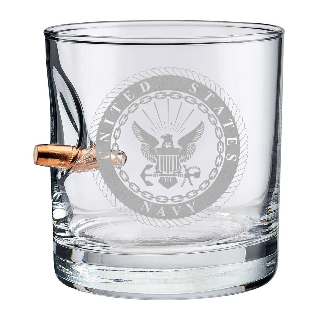 Navy Seal 308 Bullet 11oz Rocks Glass