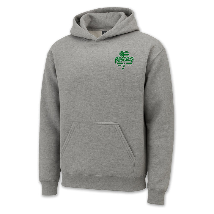 Navy Shamrock Hood