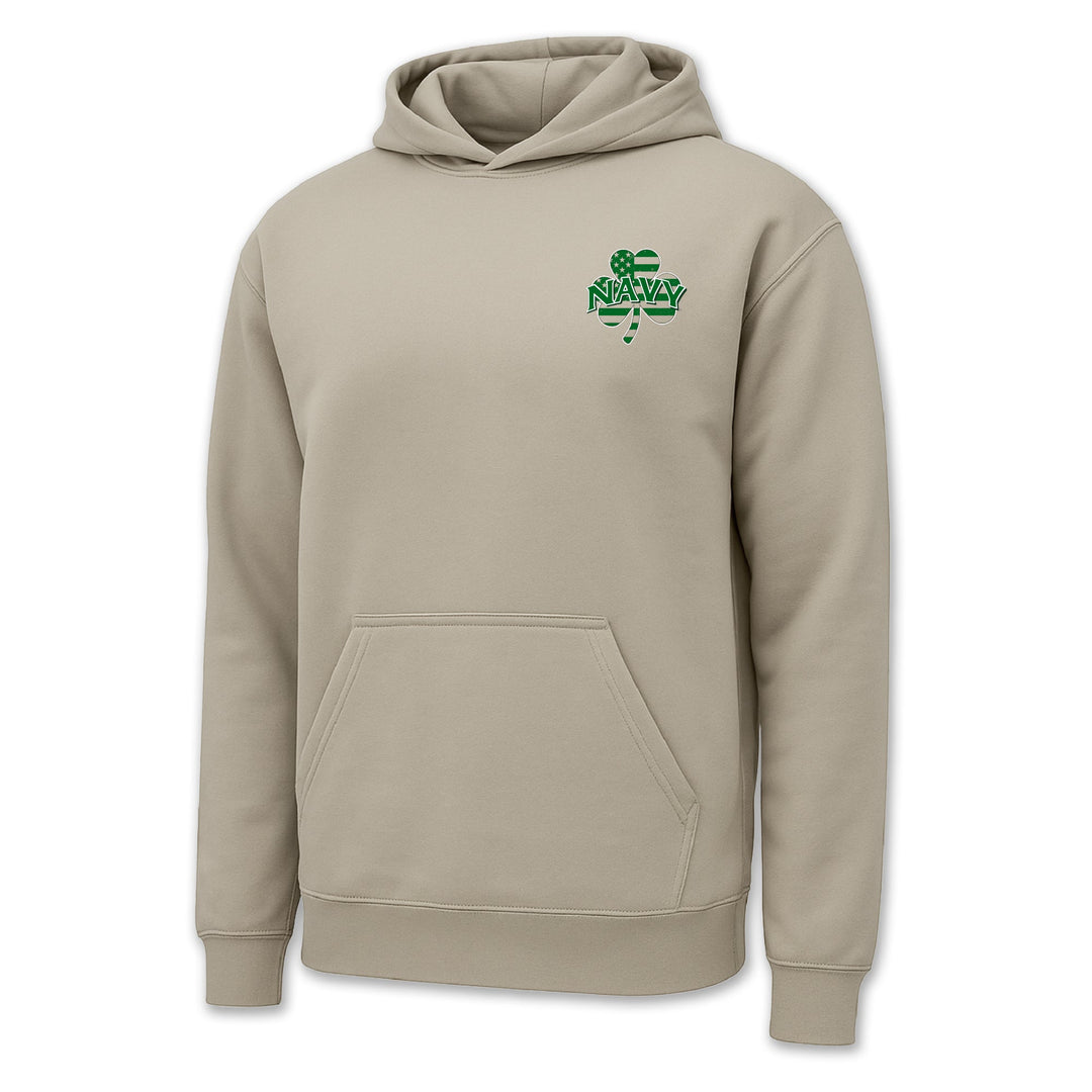 Navy Shamrock Hood