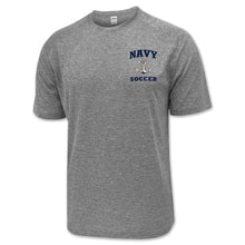Load image into Gallery viewer, Navy Anchor Soccer Performance T-Shirt (Grey)